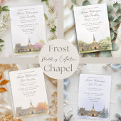 Elegant Botanical Fall Wedding Menu Card