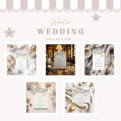 Frosted Pine Star Garland bruiloft Kaart