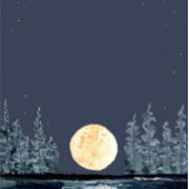 Volle Maan op Lake bruiloft uitnodiging