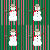 Leuke en Fancy Kerstmis Sneeuwman Detective Papieren Bordje