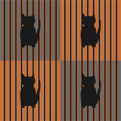 Leuke en Fancy Halloween Black Silhouette Cats Schort