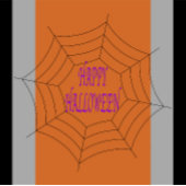 Leuke en Fancy Halloween Spider Webs Glazen Onderzetter