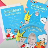 Custom Fun Cute Animals Birthday Party Spandoek