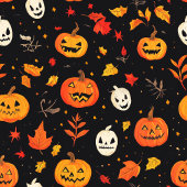 Leuke Halloween pompoen en bladeren Print Fleece Deken