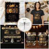 Leuke Leopard Verjaardag Koningin Veertig Verjaard Papieren Bordje