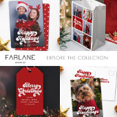 Fun Simple Polka dot op snoep stripe red Kerstmis Cadeaupapier