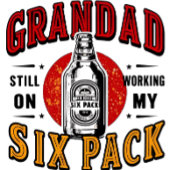Grappig Opa Six Pack Poster - Vaderdag Beer