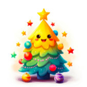 Leuke kerstboom cadeau Label Cadeaulabel