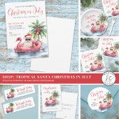 Strandkerst in juli papieren bordje