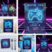 Game on Fun Birthday Boy  Kaart