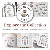 Leuke vogel en bloemen gepersonaliseerd 60e verjaa papieren bordje