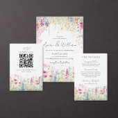 Tuin Bloem Aquarel Moderne Boho Huwelijk Save The Date (Personaliseer de collectie van deze zelfstandige maker.)