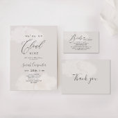 Neutral Cloud 9 Baby shower bedankpas Bedankkaart