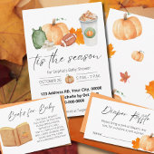 Herfst Baby shower, Genderneutraal, Pompoen Bedankdoosjes