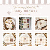 genderneutraal Baby shower van de boerenmarkt Servet