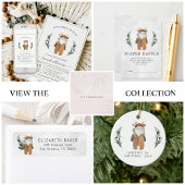 Kleine rendieren | Display Douche Uitnodiging invo Informatiekaartje