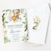 Wild een safari verjaardagsuitnodiging kaart