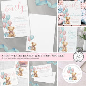 Ballon Teddy Bear-Baby shower Servet