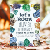 Geology Birthday Rocks Dig Party Stickers