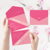 Geometrische Rozen Red Wedding Gastenboek Reclamebord Met Voetstuk