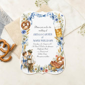 Duitse Oktoberfest Beierse Bier Bruiloft Etiket