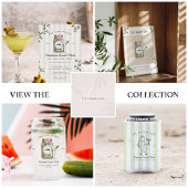 Grappige Pickletini Martini cocktail recept Briefkaart