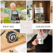 Hou van je G'pa | Aangepaste berichtfotocollage Fleece Deken