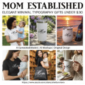Aangepast jaar van oprichting van mama-script t-shirt