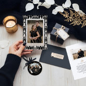 Modern Lijst Evergreen Trees Foto Lijst Geboorte Glas Ornament