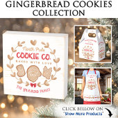 Schattige blauw koekje bakken kerstnaam Schort