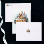 Gingerbread House Christmas Holiday Canvas tas (Personaliseer de collectie van deze zelfstandige maker.)