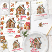 Kerst van het ontbijt ronde sticker