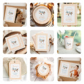 Gingham Time vliegt eerste verjaardag vliegtuig Servet