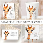 Luierscheur | Giraffe Baby shower Informatiekaartje