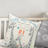 Elephant Peacock Giraffe Party (1 jaar) Uitnodiging Briefkaart