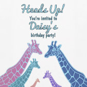 Verjaardag Giraffe Tower Bedankkaart