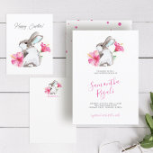 Cute Bunny Rabbit Baby shower Advice Kards