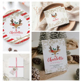 Kerstrendierts, warme chocolaatstaaf Gold Poster