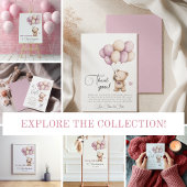 Beren ballonnen pastel Paarse Baby shower Papieren Bekers