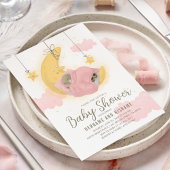 Moon Stars Baby shower Books Enclosure Kaart