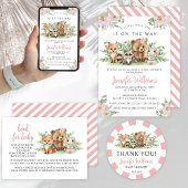 Woodland bosdieren meisje retour adres labels