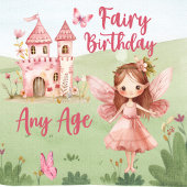 Kasteel Roze Vlinder Kleine Fee Elke Leeftijd Kaart