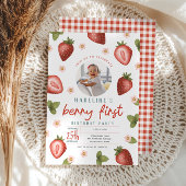 Meisjes Schattige Berry Eerste Kinder Verjaardag W Spandoek