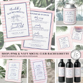 Sociale Club Preppy Bachelorette Feestje Strandlaken