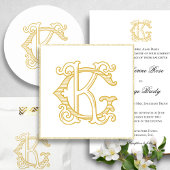 BEWERKBARE KLEUREN GK Monogram KG Monogram Sticker