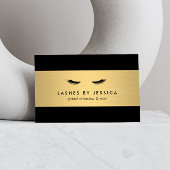 Glam Eyelashes Black and Gold Gift Certificate