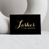 Glam Lashes Script Gold/Black Gift Certificate