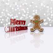 Glamour Gingerbread Man - Kerstkous Kleine Kerstsok