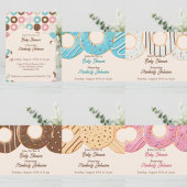Roze Donut Delight Baby Shower Kaart