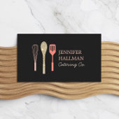 Glitter Spoon Whisk Spatula Catering Logo Ovale Sticker